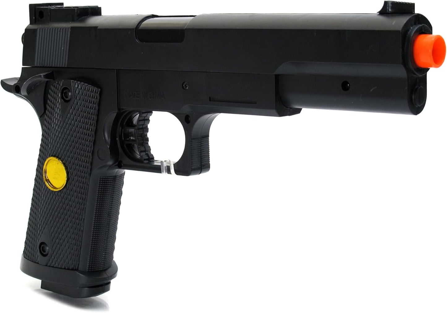 BBTac 1911 Dual Spring Airsoft Pistols - 2-Pack High Performance 260 FPS Handguns | Spring Powered for Target Shooting & Tactical Play