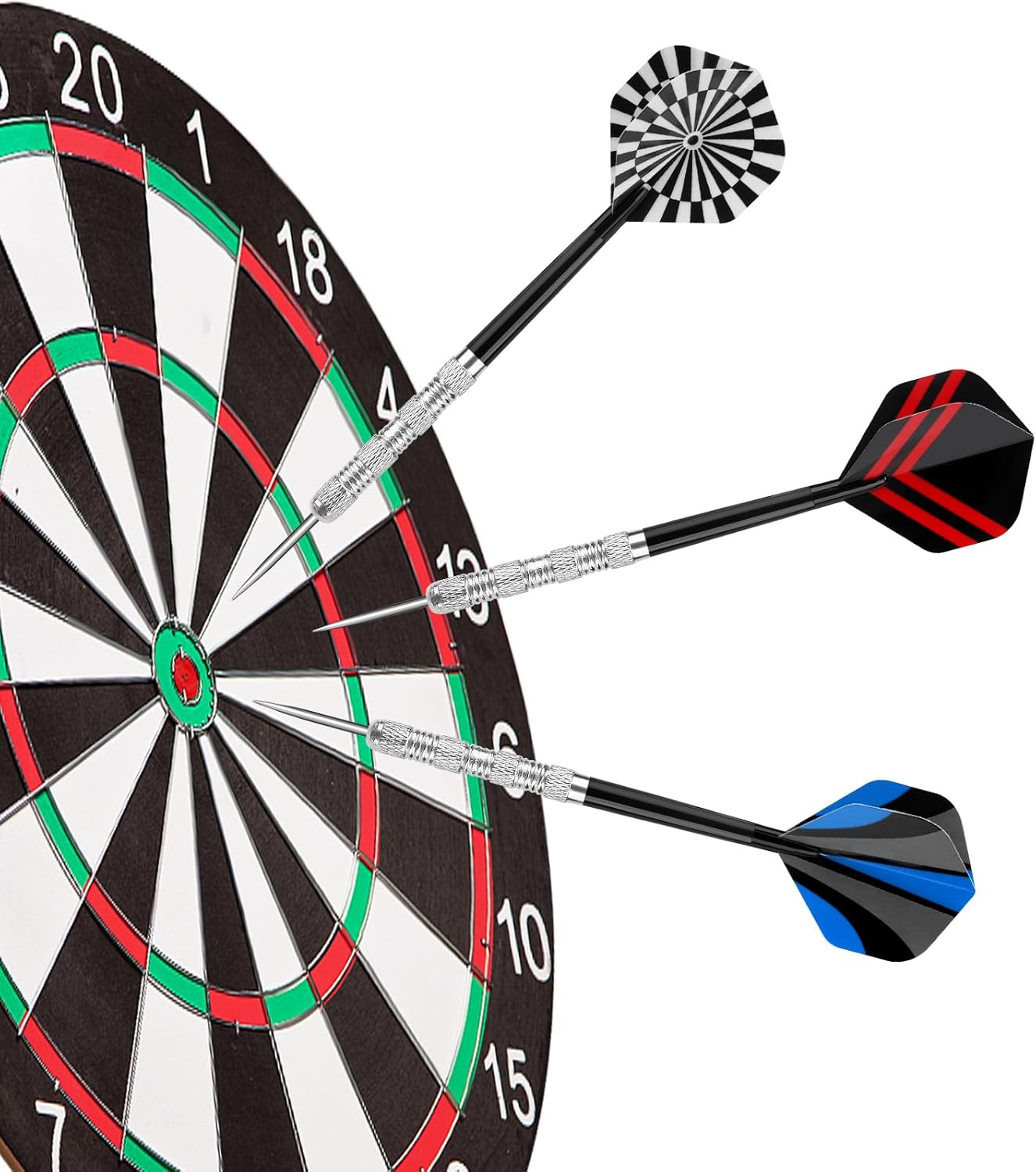 Professional Steel Tip Darts Set - 14g Metal Darts for Dartboard | Durable Metal Tips
