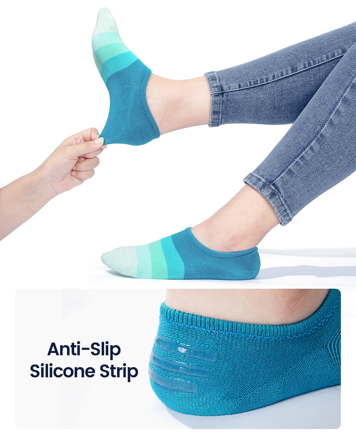 IDEGG Women and Men No Show Socks Low Cut Anti-slid Athletic Running Novelty Casual Invisible Liner Socks …