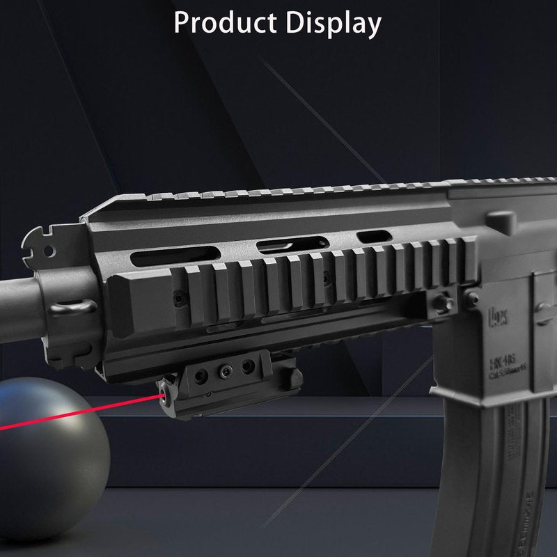 MOSANDON Rechargeable Red/Green Beam Laser Sight, Compact Tactical Low Profile Sight Laser Compatible with 20mm Picatinny Mount for bb Gun Pistol Handgun Rifle for Hunting (Red Laser)