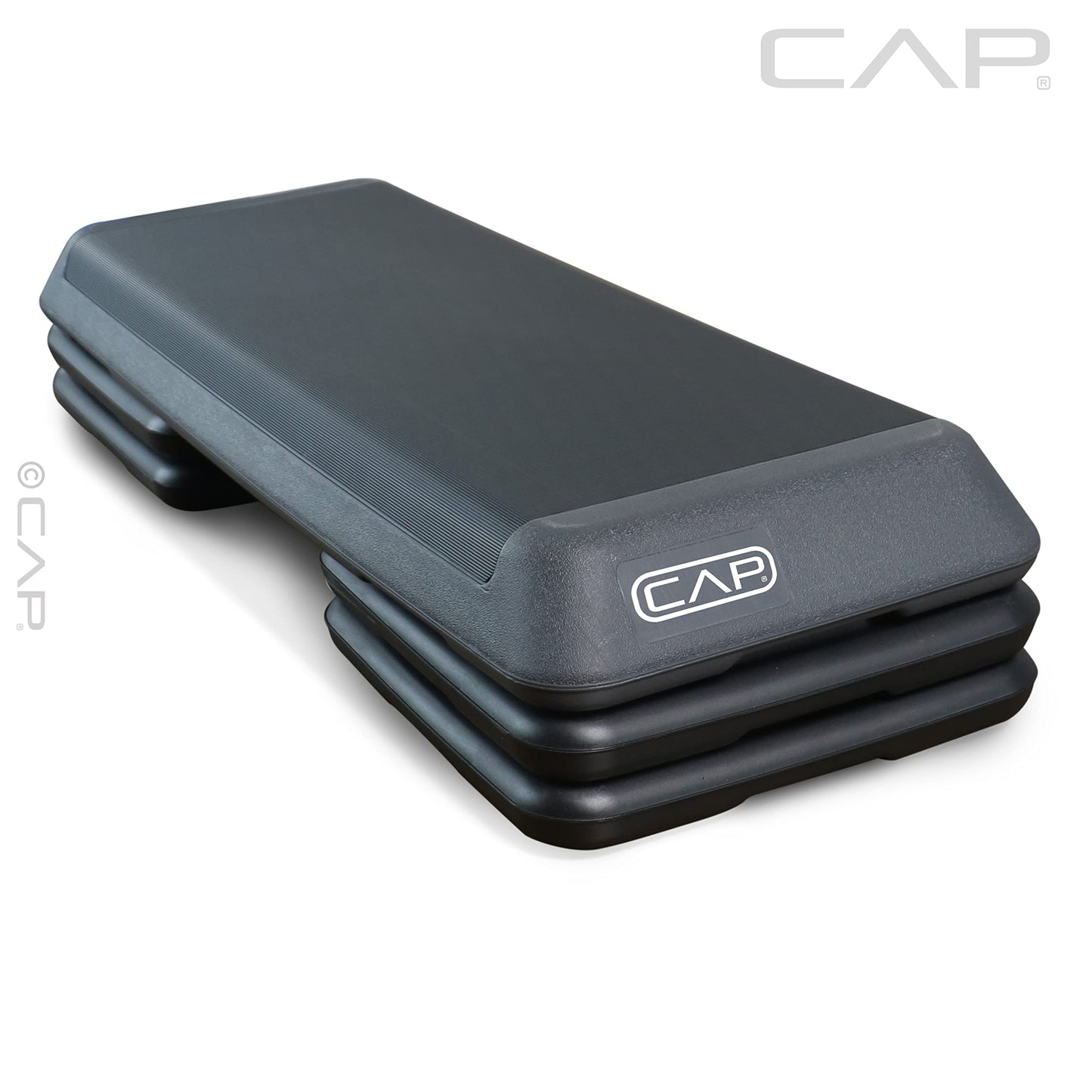 CAP Adjustable Aerobic Step Platform Exercise Step, Gray