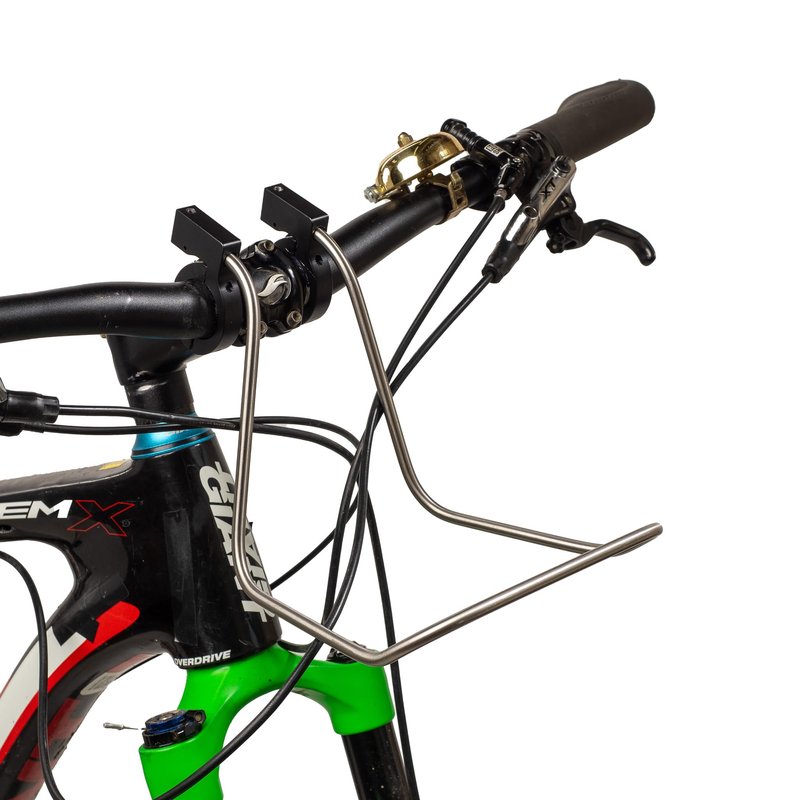 Bagman Bar Rack for Bicycles, Support for Front Panniers and Baskets, High Stability, Easy Installation