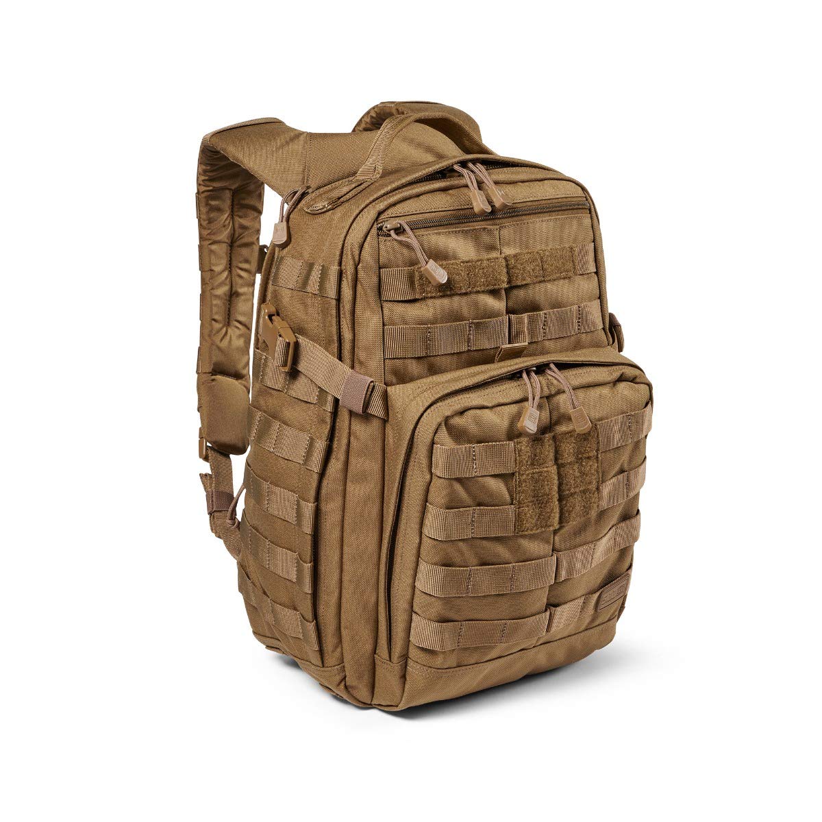 5.11 Tactical Backpack – Rush 12 2.0 – Military Molle Pack, CCW and Laptop Compartment, 24 Liter, Small, Style 56561, Kangaroo