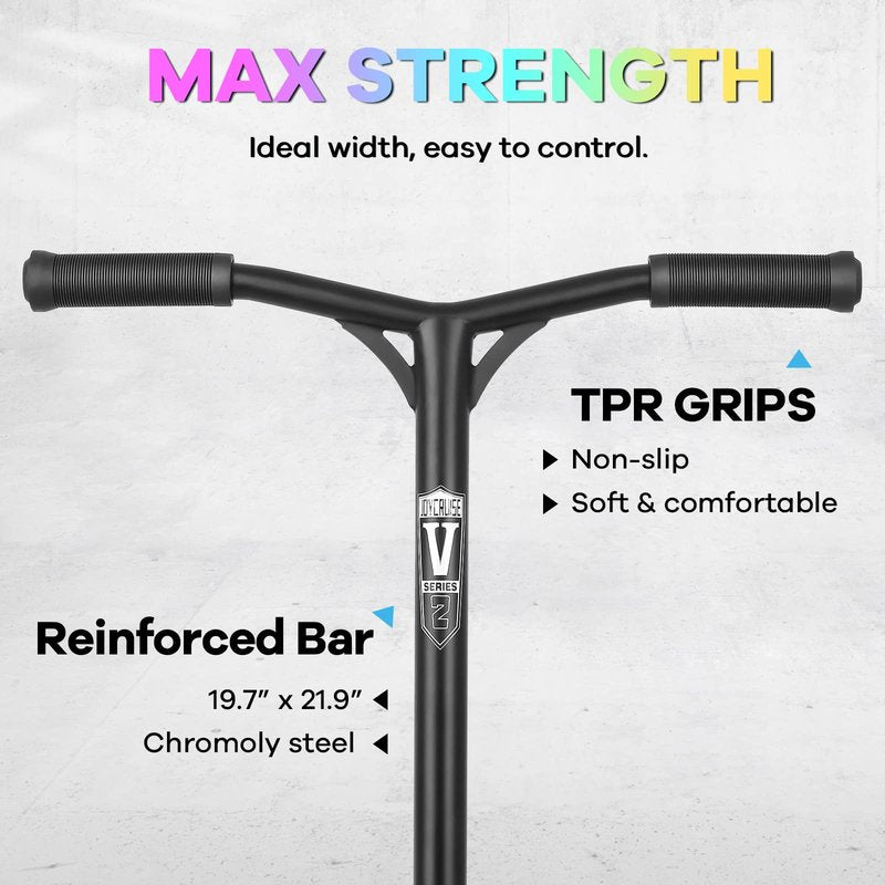 V2 Pro Trick Scooters, Stunt Scooter for Kids Ages 6-12 Years and Teens - Complete Beginner and Intermediate Freestyle BMX Scooter (Neo)