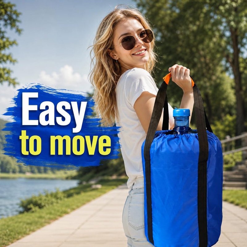 Storbuffs 5 Gallon Water Bottle Glass Corboy Carrier Bag with Handle,1 Shoudle Straps,Jug Carrier Easy Carrying,Single Handheld or 1 shoulder,Dual-Person Lift,Dust Cover Fits Standard 5 Gal Jugs,Blue