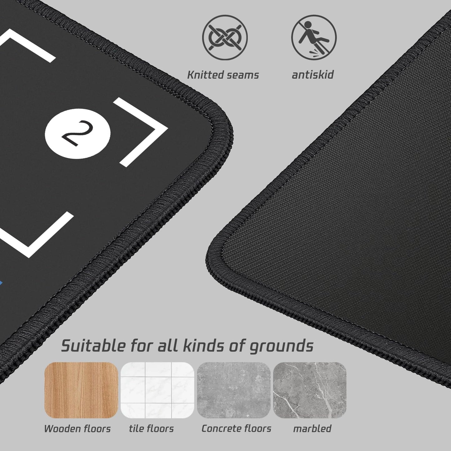 2F22E Presents Basketball Footstep Training Mat, Basketball Footwork Mats for Training, Basketball Train Mat for All Levels - Portable Non-Slip Equipment to Enhance Agility, Jumps and Control