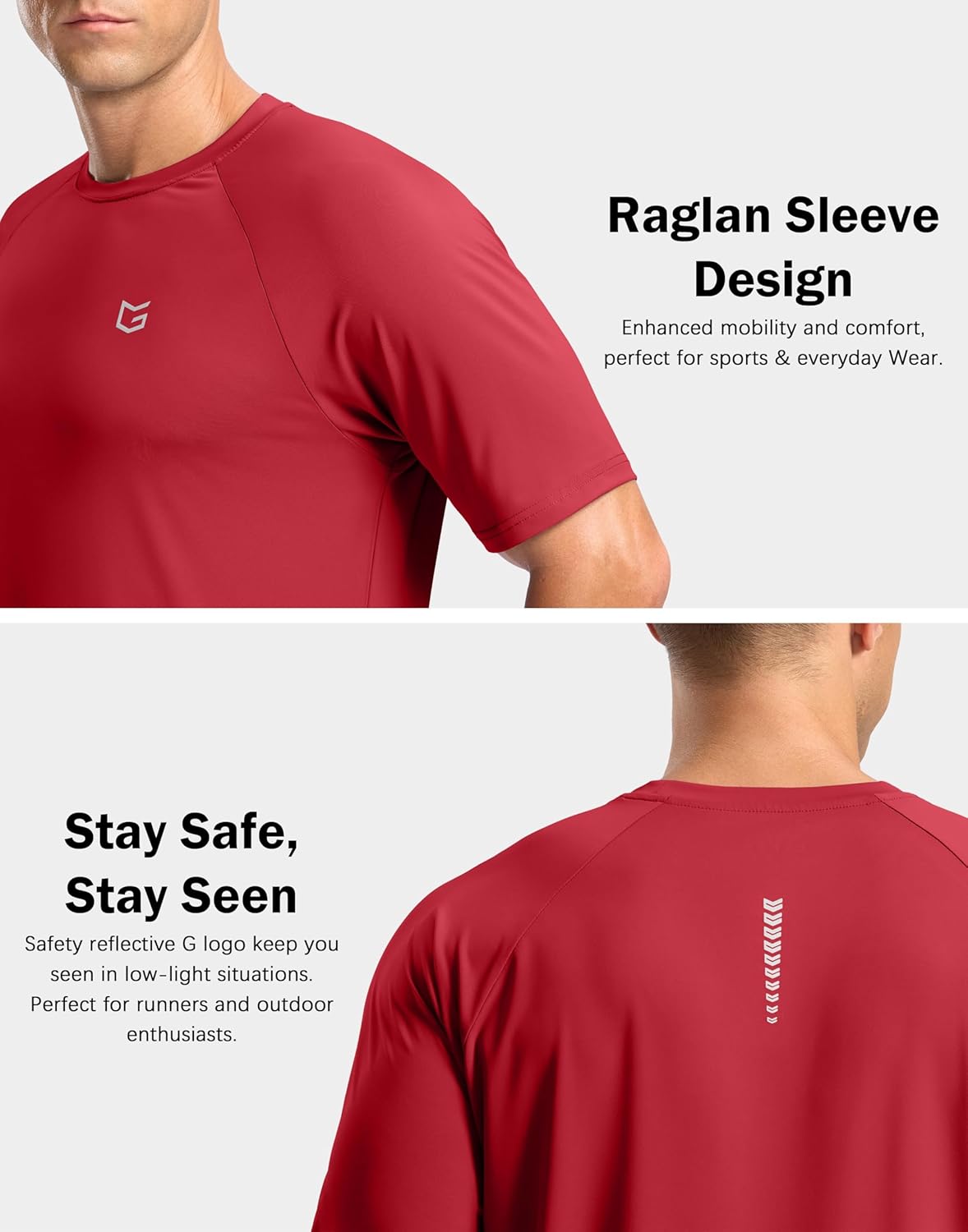 Men's Athletic Workout T-Shirts - Moisture Wicking Cooling Performance Tee for Gym & Running | Short Sleeve