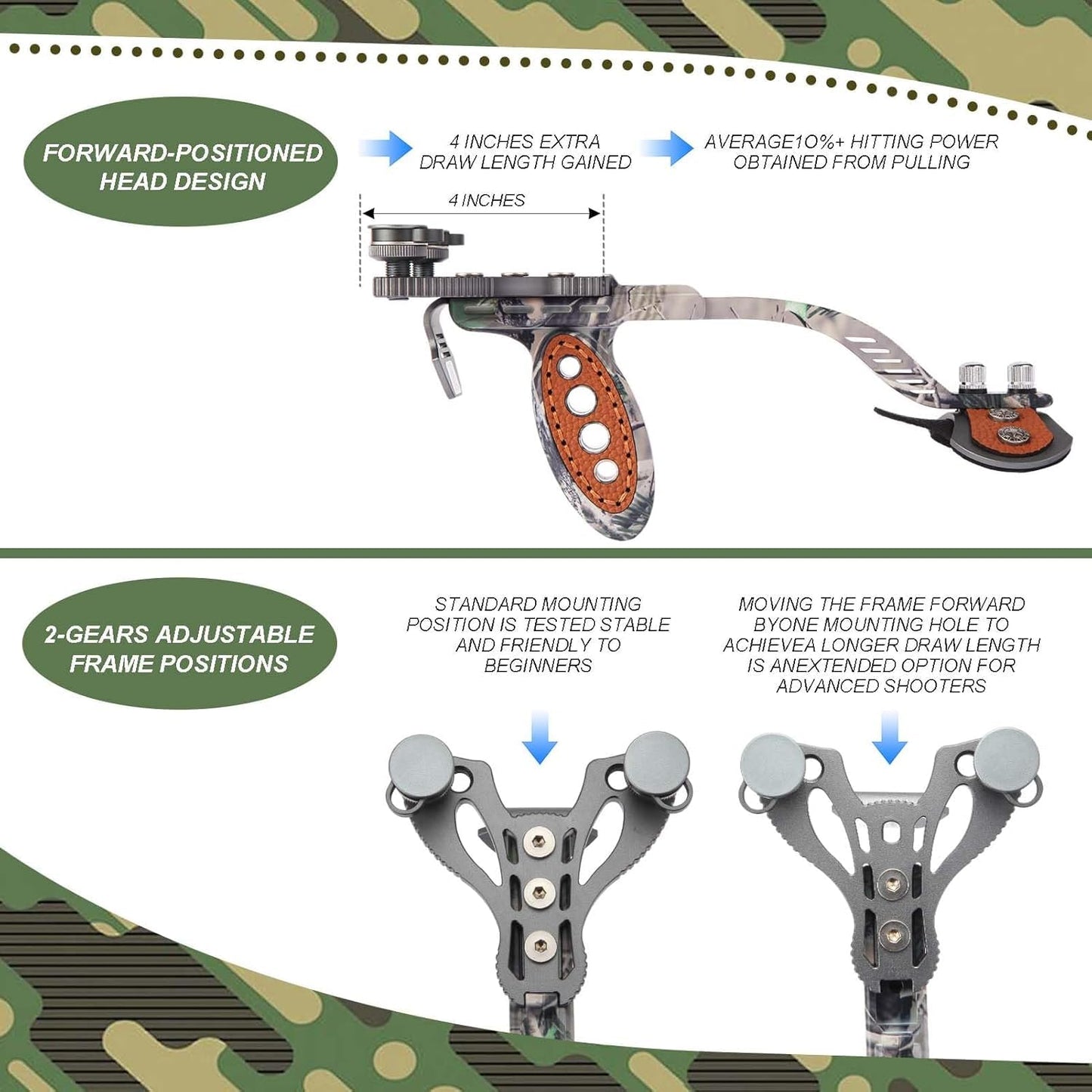 HikounSlingshot for AdultWrist Rocket Professional Catapultwith Arm Support