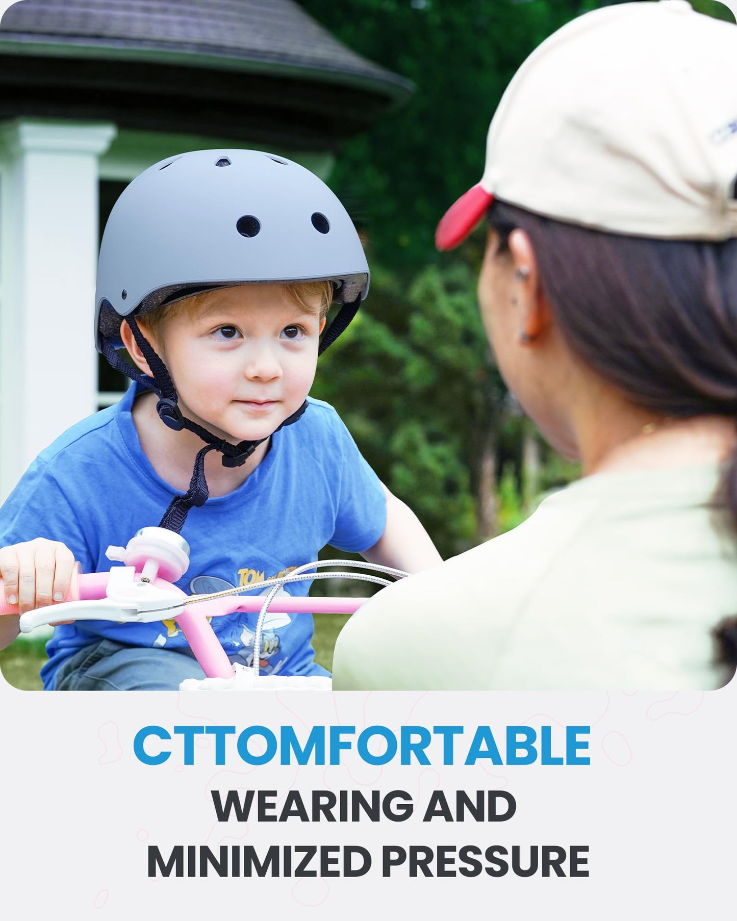 OutdoorMaster Kids Bike Helmet, Adjustable for Cycling & Skating