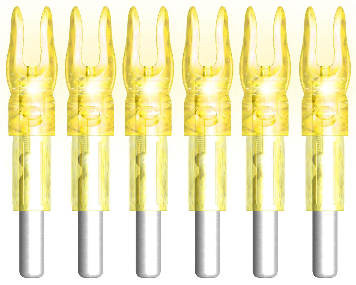 XHYCKJ 6PCS S Led Lighted Nocks for Arrows with .244" Inside Diameter,Screwdriver Included