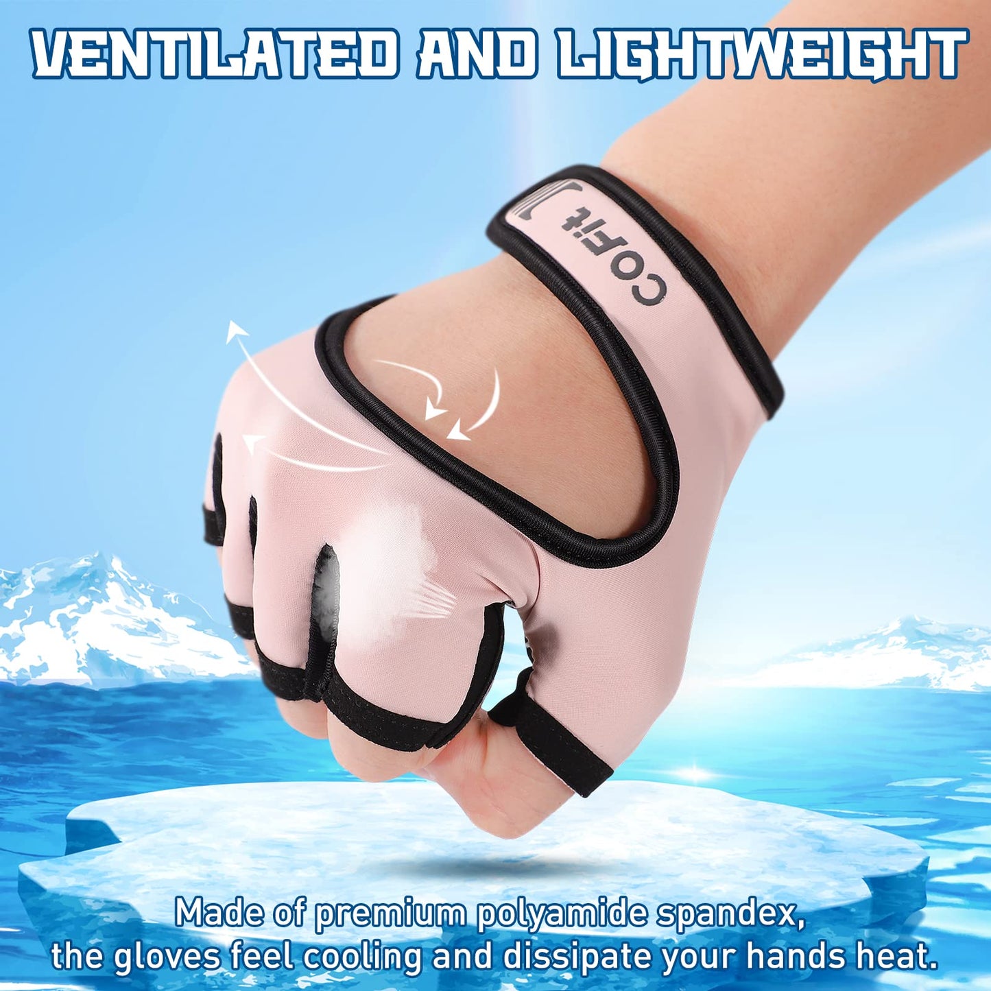 COFIT Breathable Workout Gloves, Antislip Weight Lifting Gym Gloves for Men Women, Superior Grip & Palm Protection for Weightlifting, Fitness, Exercise, Training