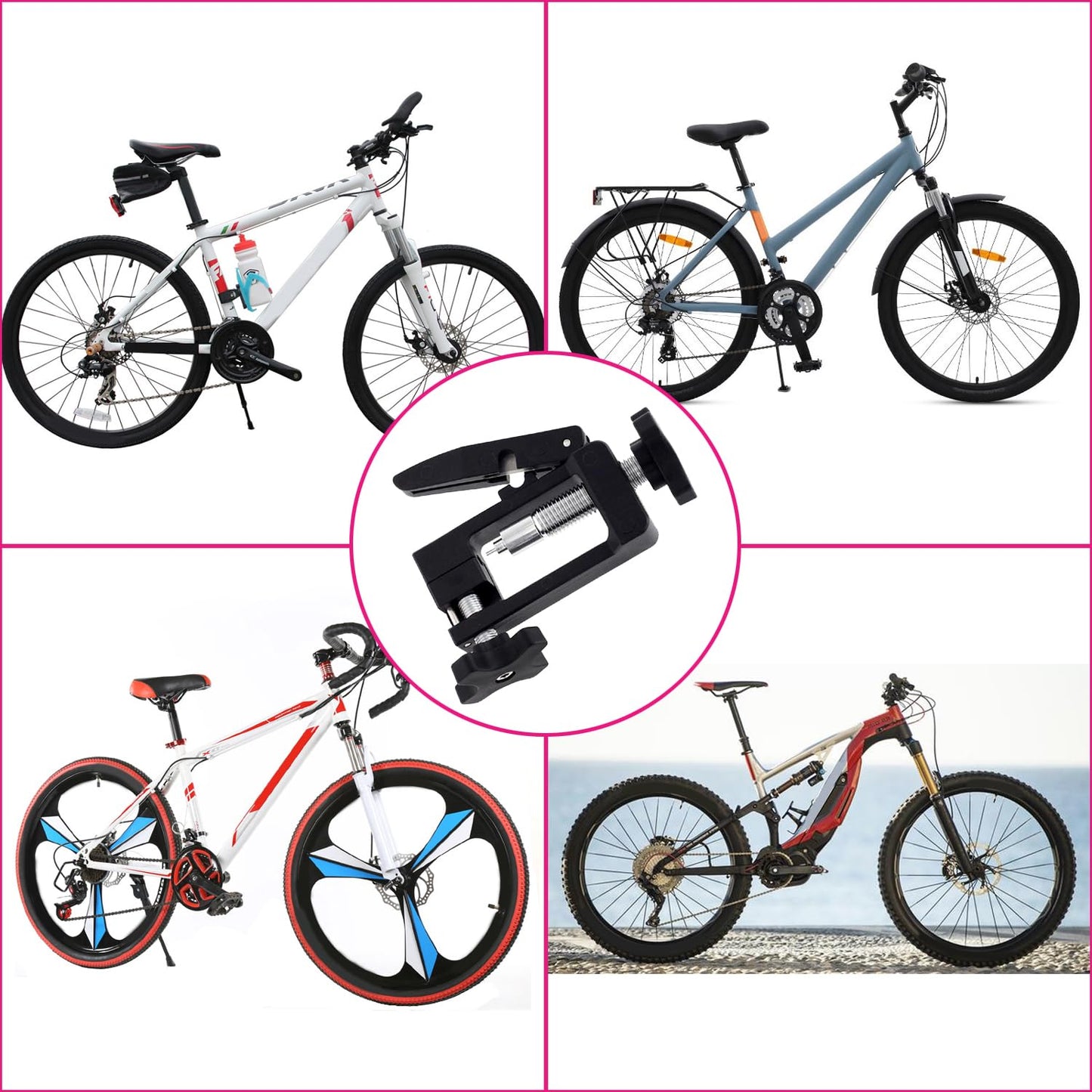 2 in 1 Lightweight Aluminum Alloy Hydraulic Hose Cutter & Needle Driver Insertion Tool for Bicycle Brake Repair, MTB Road Bike Oil Line Cutting and Fitting Installation