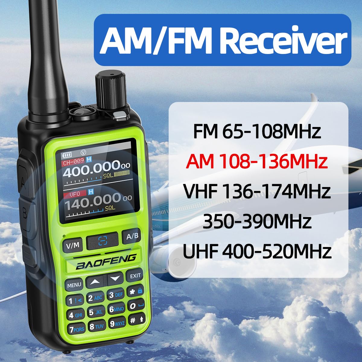 BAOFENG UV-5R MINI Ham Radio Handheld UV5R Long Range Walkie Talkies Rechargeable Emergency NOAA Weather Two Way Radios APP Programming Dual PTT Multi Band USB-C Charger for Hunting Camping,2 Pack