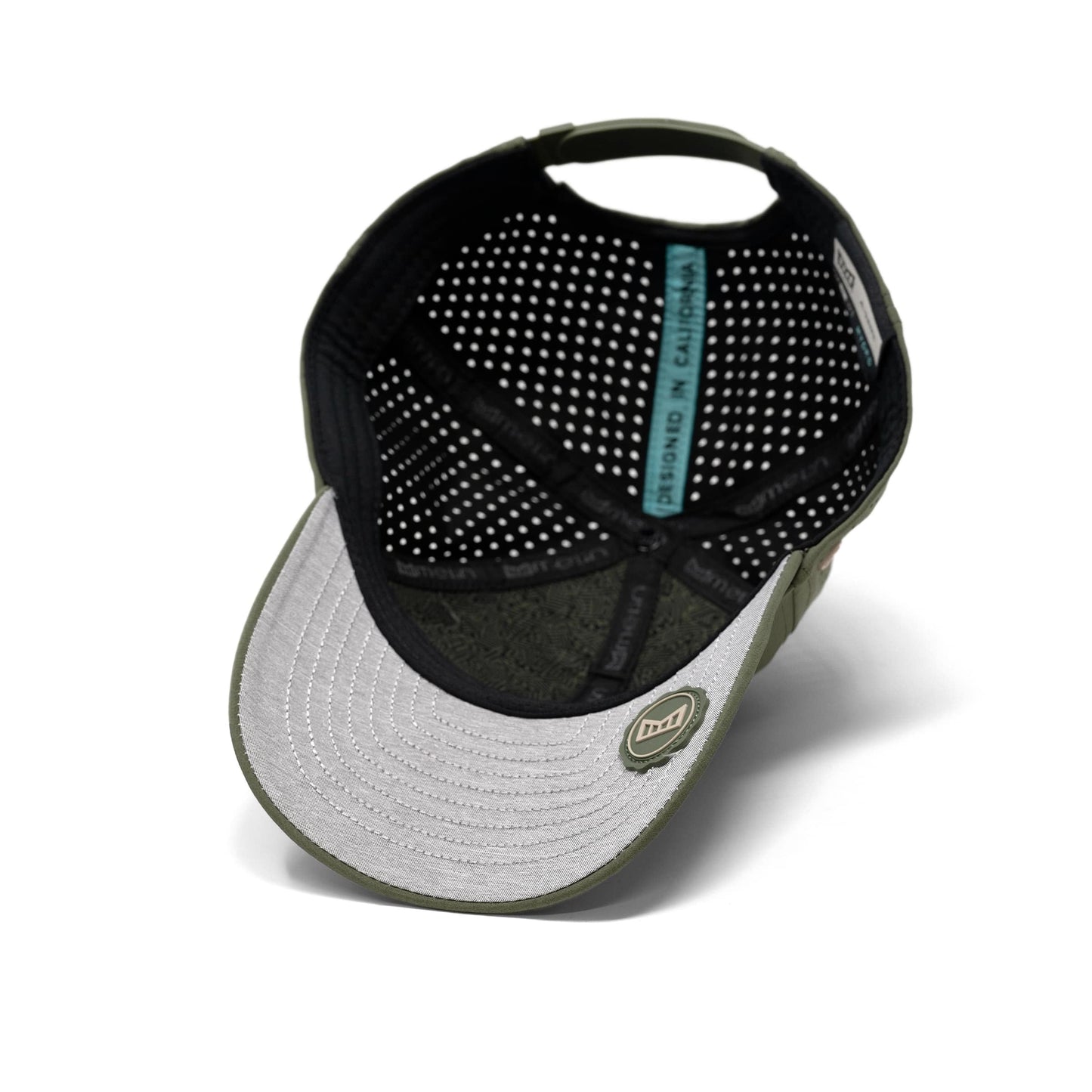 melin A-Game Icon Hydro, Canopy/Khaki, Performance Snapback Hat, Water-Resistant Baseball Cap for Men & Women, Medium-Large