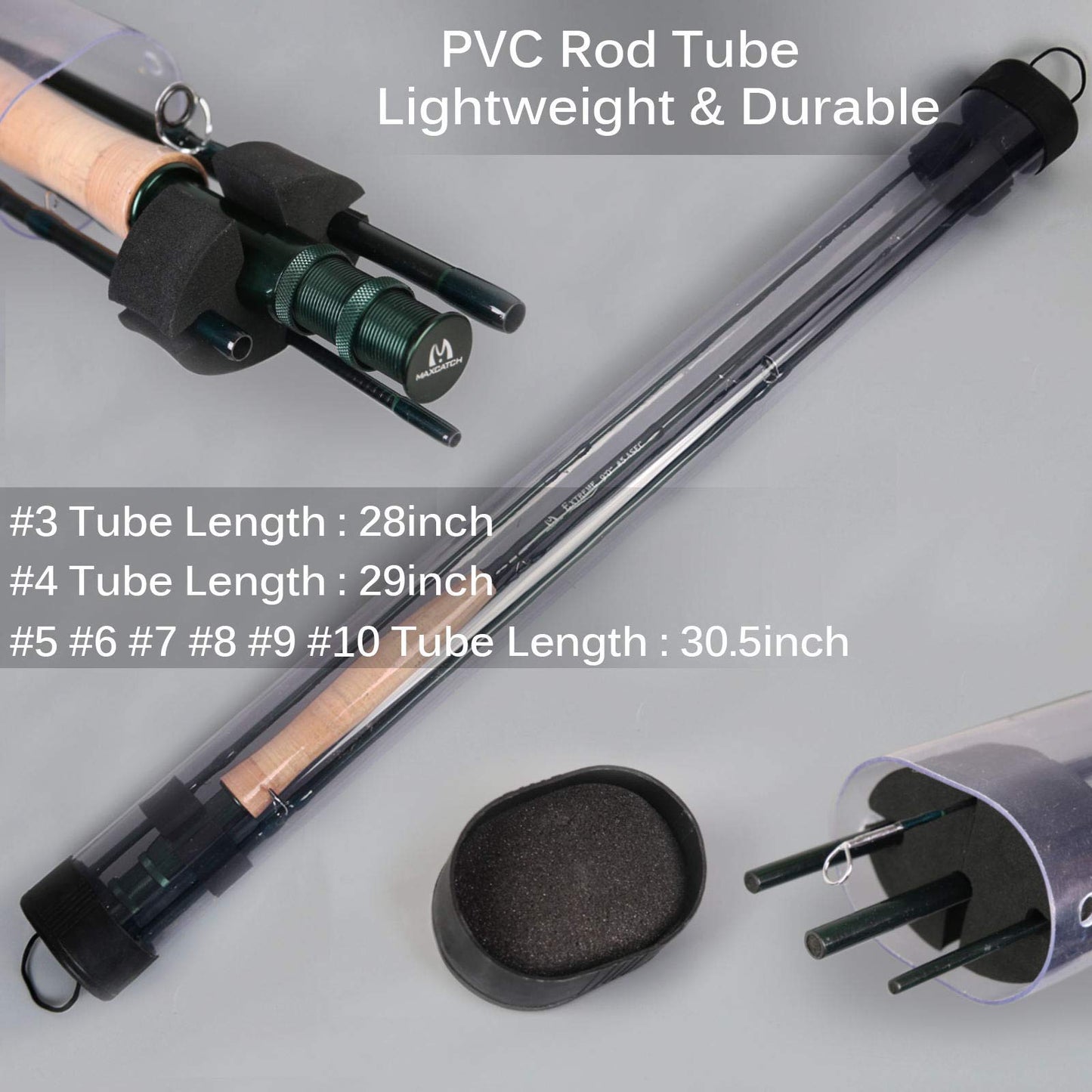 M MAXIMUMCATCH Maxcatch Extreme Graphite Fly Fishing Rod with IM7 Carbon Blank, Hard Chromed Guides, A Cork Grip (Size:3/4/5/6/7/8/10wt) (Extreme Rod+A Spare Tip Section, 9ft 8weight 4sec)