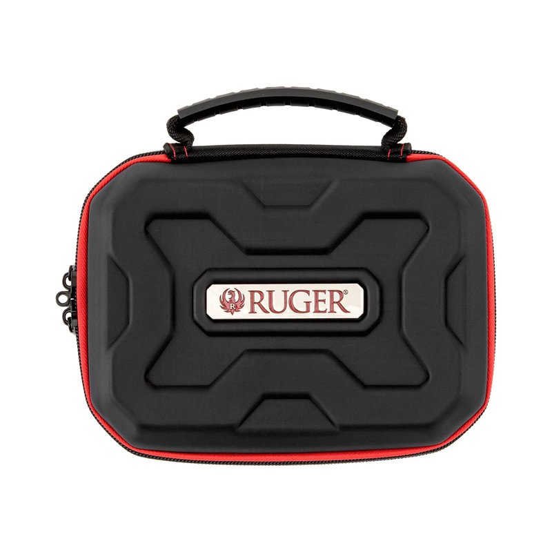 Allen Company Ruger 7" Lockable Hardshell Phoenix Handgun Case, Black/Red,2750