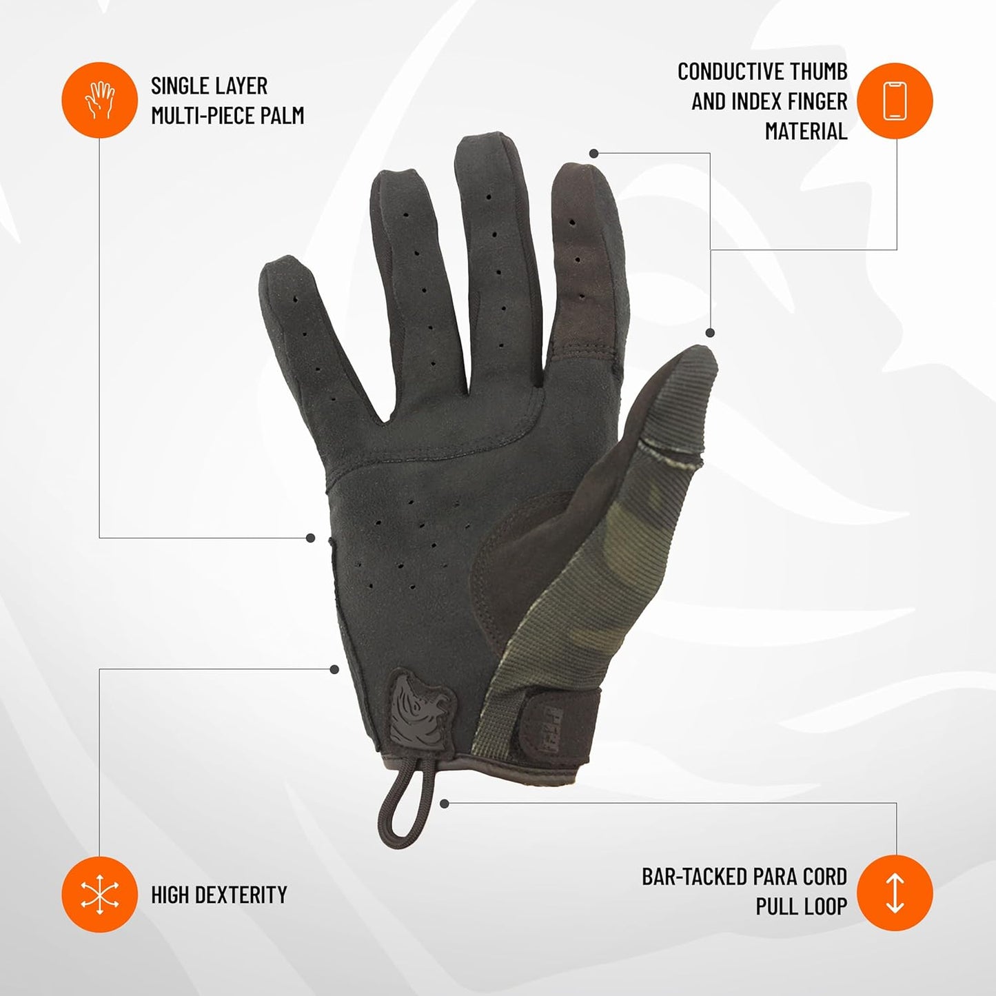 FDT Alpha Shooting Sports Gloves - Full Dexterity, Touchscreen Compatible, Breathable | 1 Pair