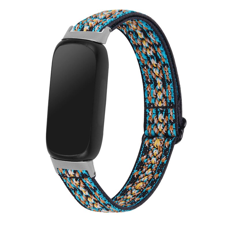 3 Pack Stretch Bands Compatible with Fitbit Inspire 3 Band Nylon Strap Floral Breathable Adjustable Stretchy Loop Wristband Intended for Fitbit Inspire 3 (3A)