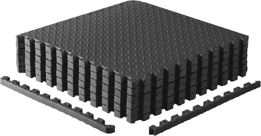 CAP Puzzle Exercise Mats - 1” Thick EVA Interlocking Foam Tiles for Home Gym Flooring | Multiple Colors Available