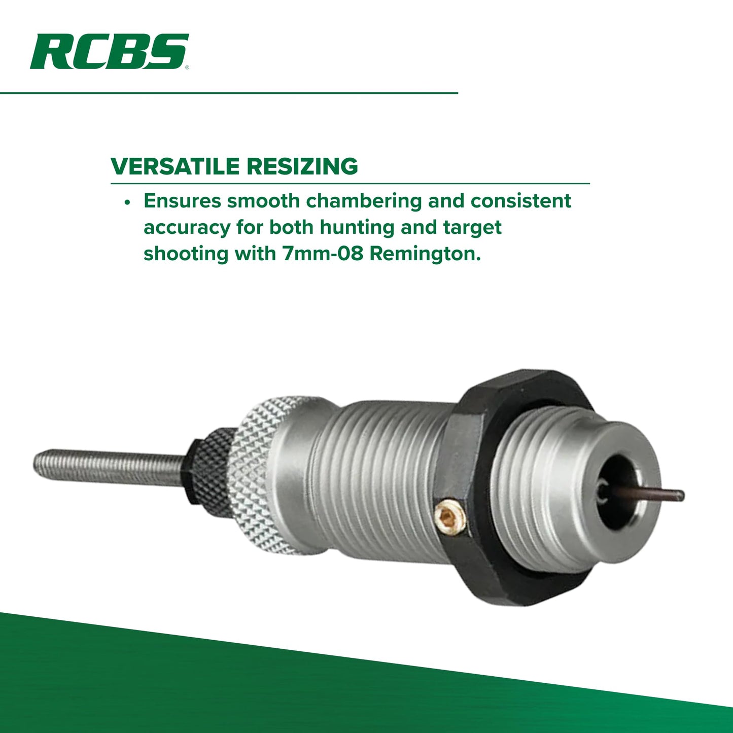 RCBS Full-Length Die Set 7mm-08 Rem, Precision Reloading Die Set for 7mm-08 Remington