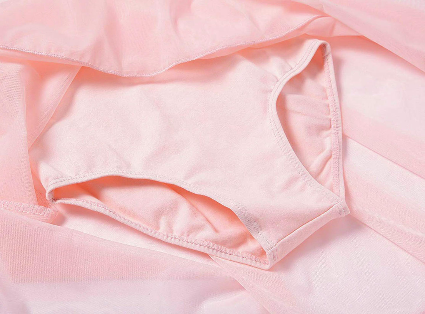 MdnMd Ballet Leotards for Girls Toddler Dance Leotards with Tutu Skirt Outfit Dress Tights (Ballet Pink, Age 4-6 / 4t,5t)