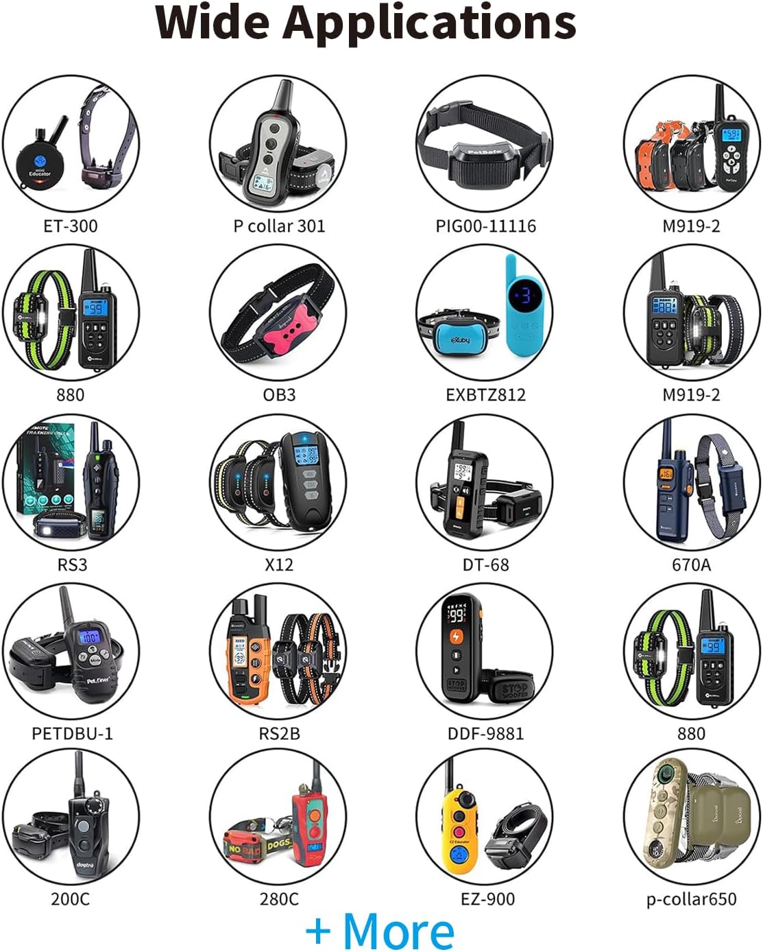 Universal Dog Shock Collar Charger Cable - 12-in-1 USB Charging Cord for Training Systems | Compatible with Bousnic, Mini Educator, Patpet
