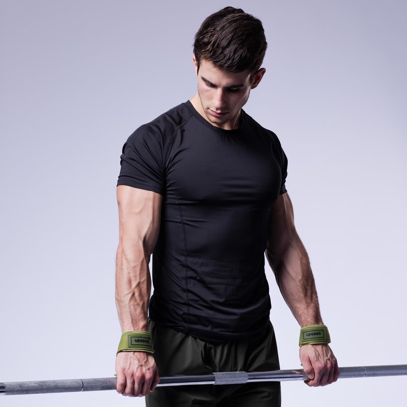 UPPPER Weight Lifting Straps with Padded Neoprene for Deadlifts, Strength Training, Gym Workouts - 22" Cotton Straps for Men & Women | Premium Fitness Gear (Lavender)