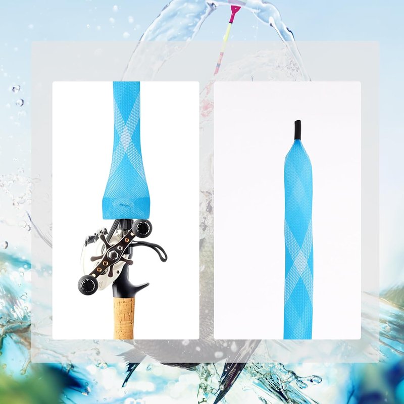 Fishing Rod Sleeve - Durable Rod Socks for Fishing Poles | Lanyard Included for Fly & Casting Rods