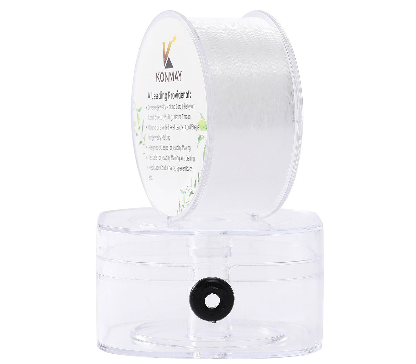 KONMAY Clear Monofilament Fishing Line, 0.2mm 408 Yards, Invisible String