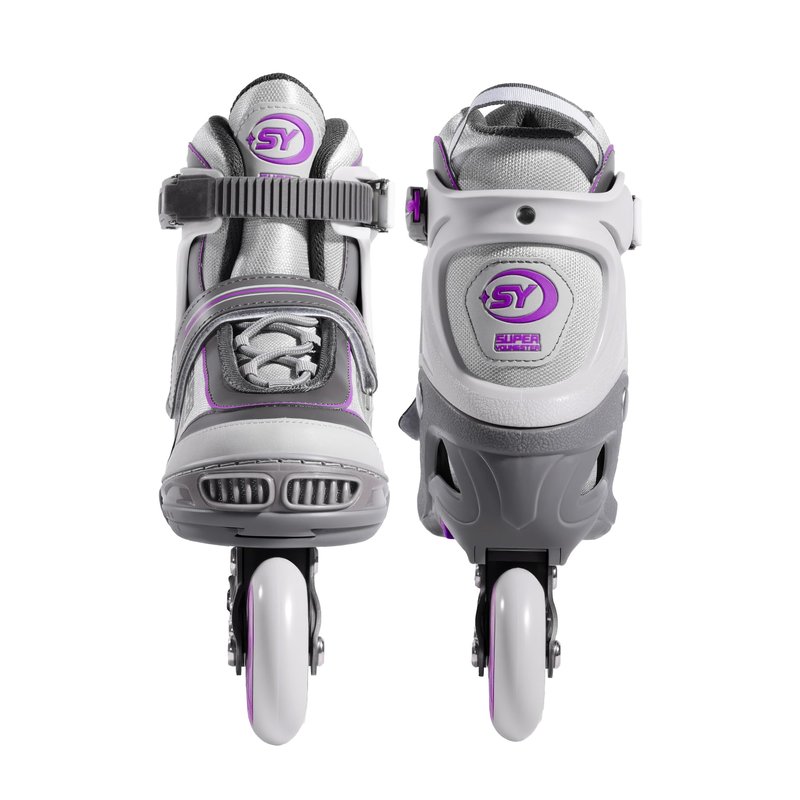 SUPER YOUNGSTER Women's Adjustable Inline Skate, Roller Skates Blades for Female Adults