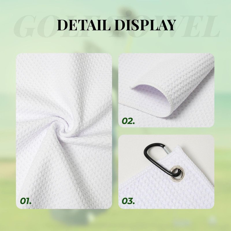 Nuzjahu Mexican Serape Blanket Stripes Large Golf Towels 24" X 16.1" with Carabiner Clip Microfiber Waffle Pattern Towels for Golf Bags Super Absorbent Towel for Men and Women