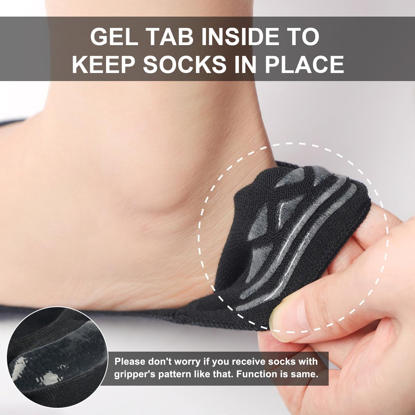 Toes Home No Show Socks Womens, Ultra Low Cut Liners Non Slip Footies for Flats Hidden Invisible Boat Summer 5 Pairs