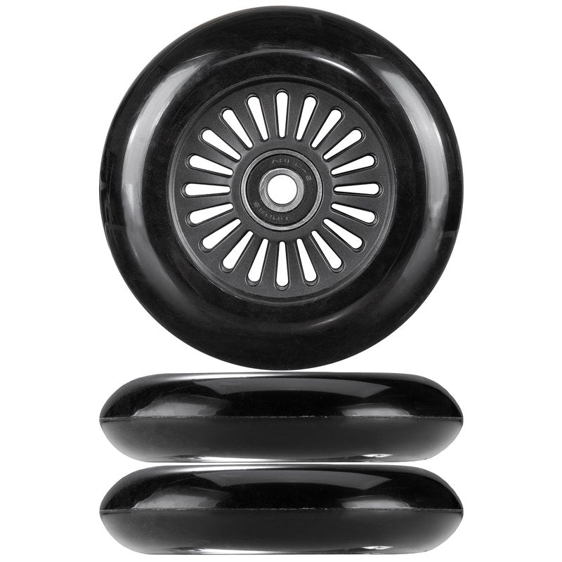 AOWISH Easy Roller Replacement Wheels w/Bearings ABEC-9 Compatible with Go Kart Scooters and Classic Drifter Junior Ride on Toy for Kids and Adults (Set of 3, Black)