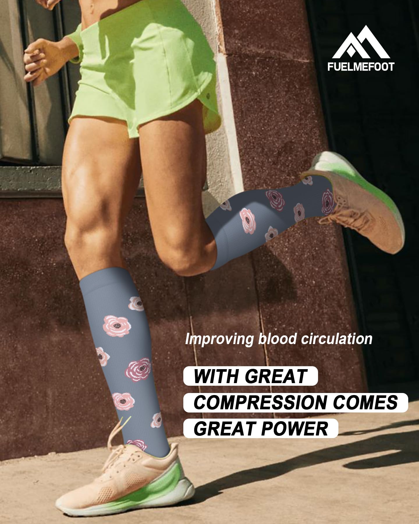 6 Pairs Compression Socks for Women & Men 15-20mmHg Graduated Support Knee High Socks for Nurses, Travel, Athletic