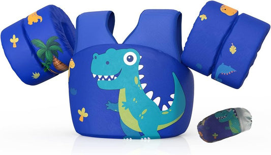 Kids Swim Floats - Arm & Shoulder Float Vest for Ages 2-8 | Fits 28-70 lbs