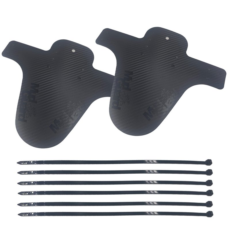 Runseaway 2Pcs Mountain Bike Fenders Front Rear Mudguard Set Compatible 26" 27.5" 29" Fat Tire MTB Mud Guards Adjustable Bicycle Frame Protection (Black)
