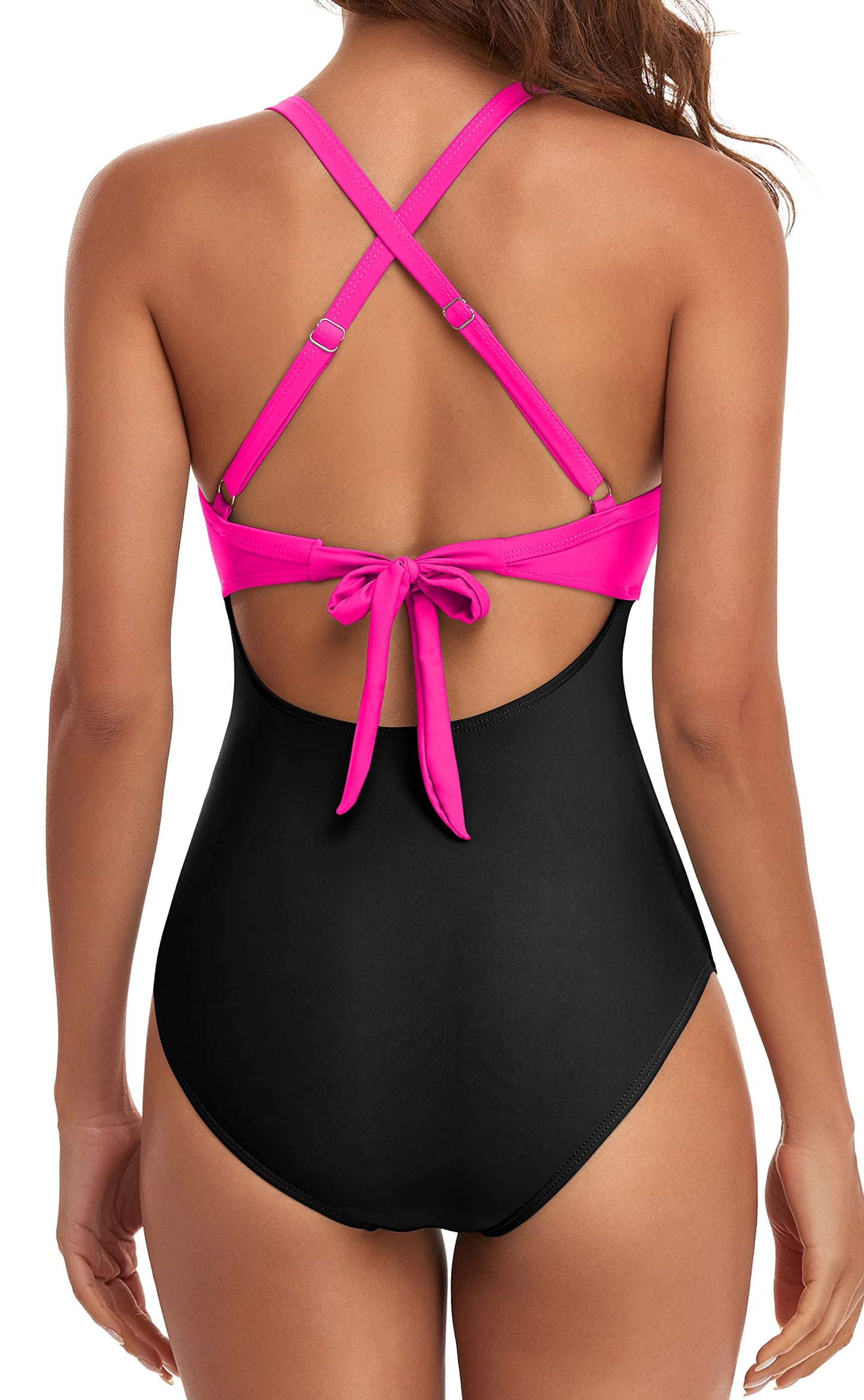 Eomenie Women's Tummy Control One Piece Swimsuit Cutout Bathing Suit 20W