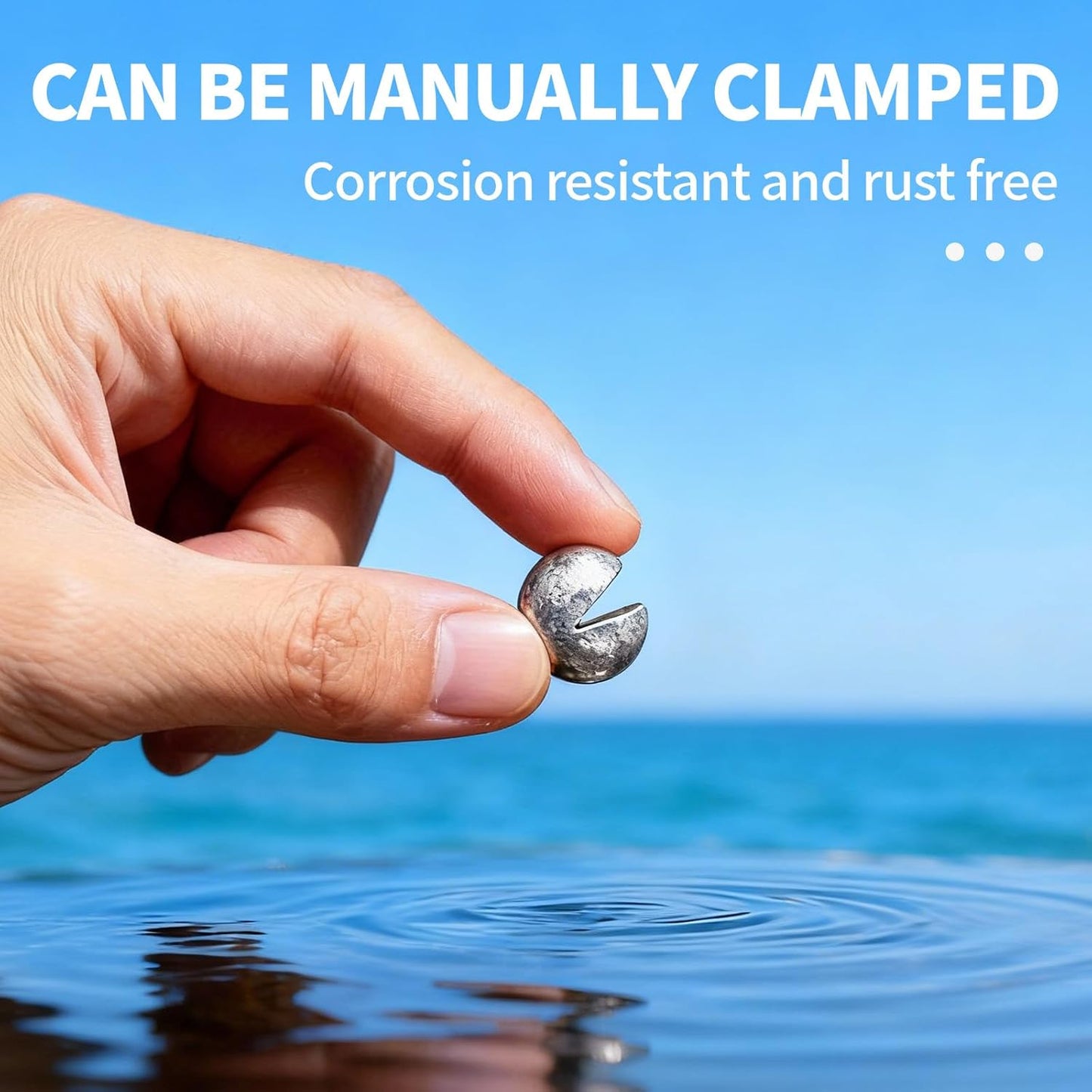 Split Shot Fishing Weights - 200/320Pcs Removable Lead Sinkers for Freshwater & Saltwater | Premium Duckbill Design - 5/6 Sizes