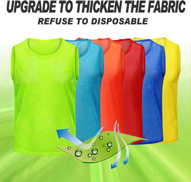 Basketball Jersey - Adult Pinnies | Kids Scrimmage Vests for Soccer Training