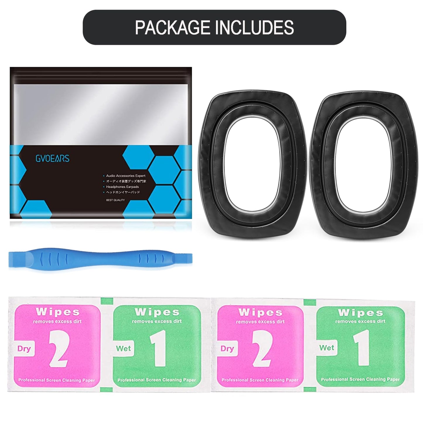 Gel Ear Pads for Howard Leight by Honeywell Impact Sport Pro, Comfortable and Soft Replacement Gel Ear Cups with Silicone Material and Memory Foam