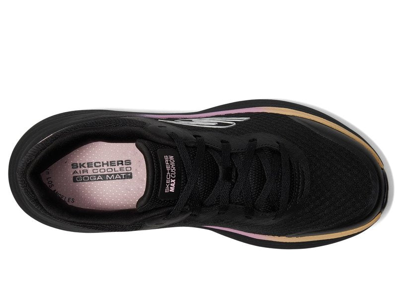 Skechers Women's Max Cushioning Endeavour Canova Sneaker, Black/Pink, 8.5 Wide