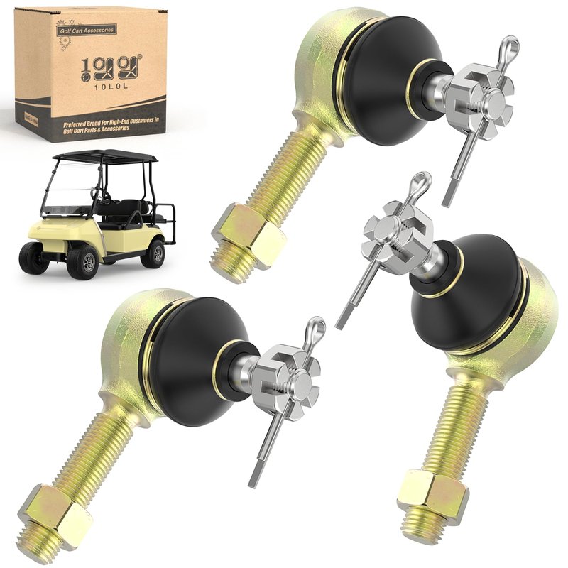 10L0L Golf Cart Steering Gear Tie Rod End Set for Club Car DS, Replacement Parts