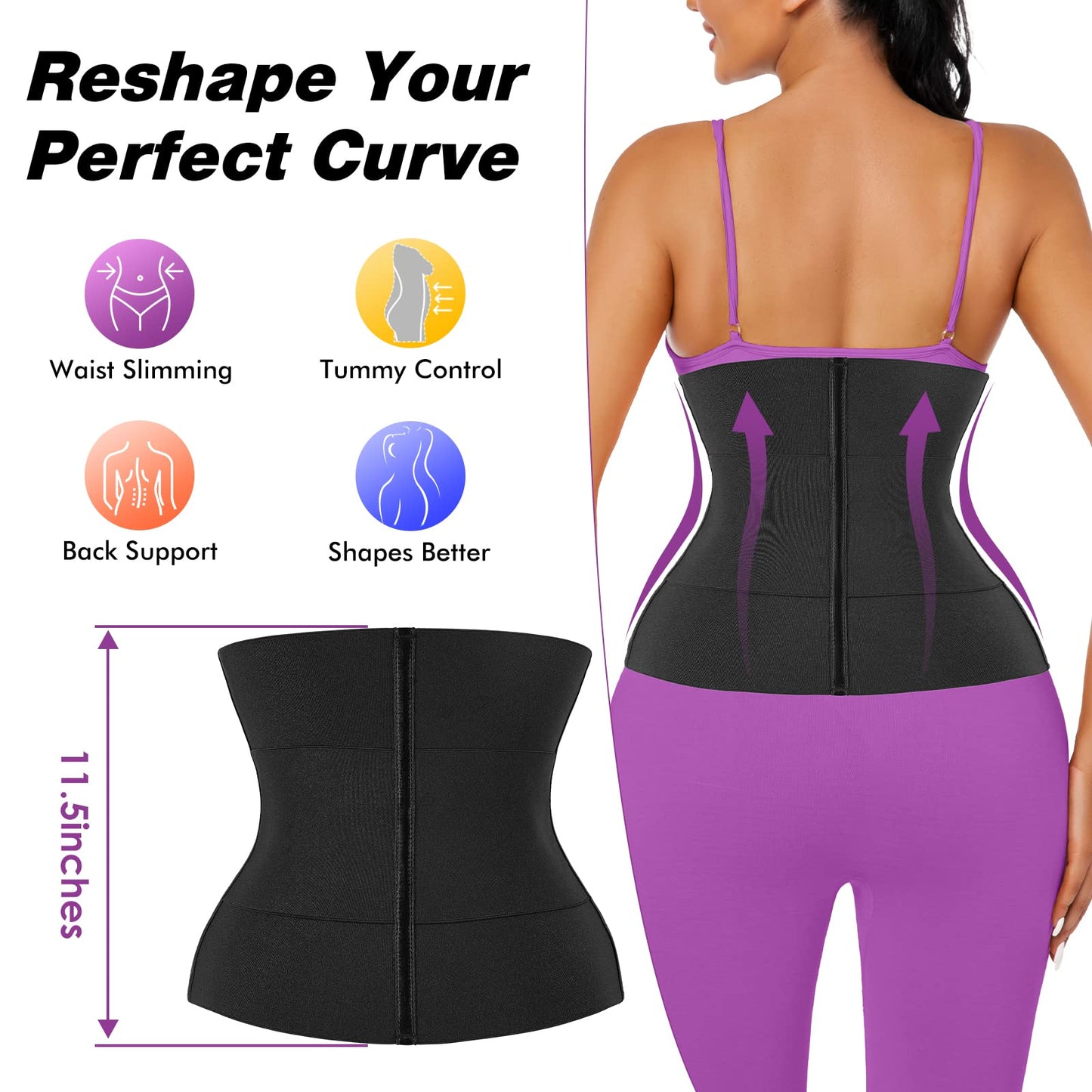 Phateey Waist Trainer for Women Tummy Control Body Shaper