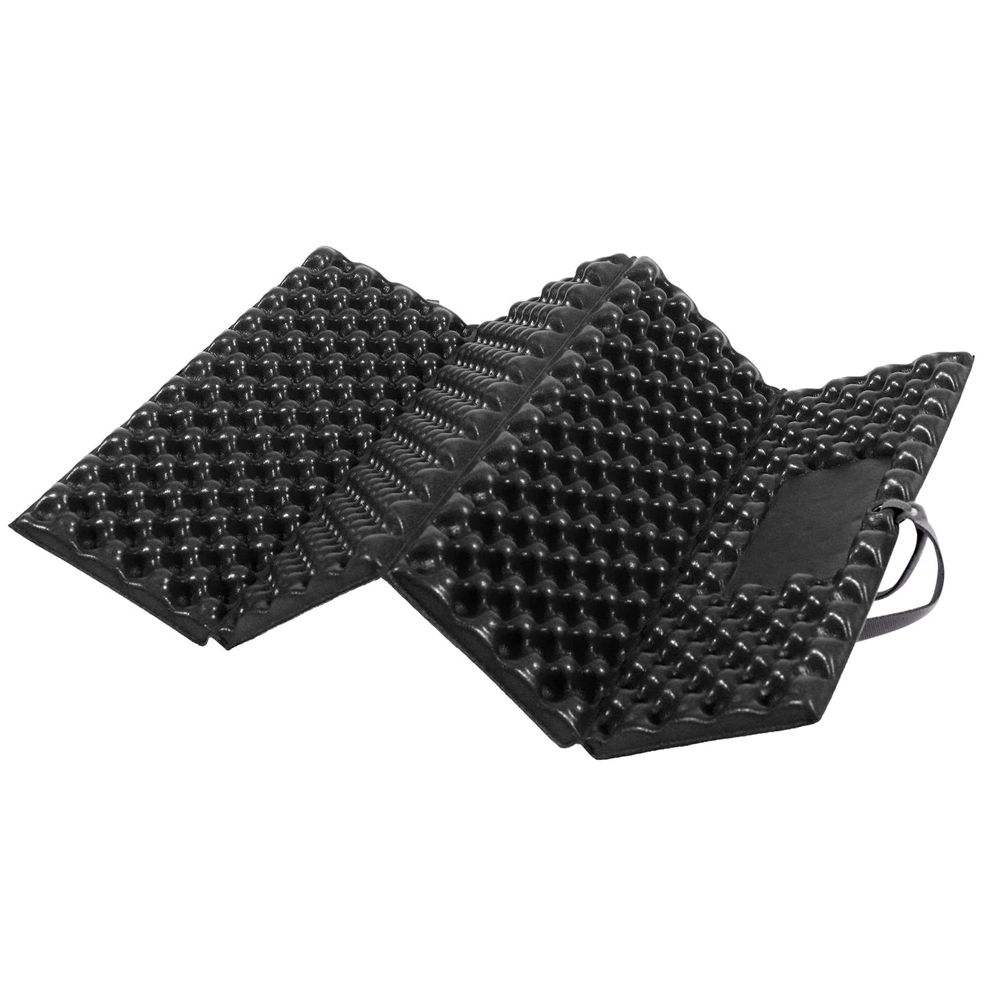 REDCAMP Foam Backpacking Sit Pad, Ultralight Foldable Z Hiking Seat Pad Insulated Sitting Pad for Outdoor Camping Stadium Picnic, Black 1pc