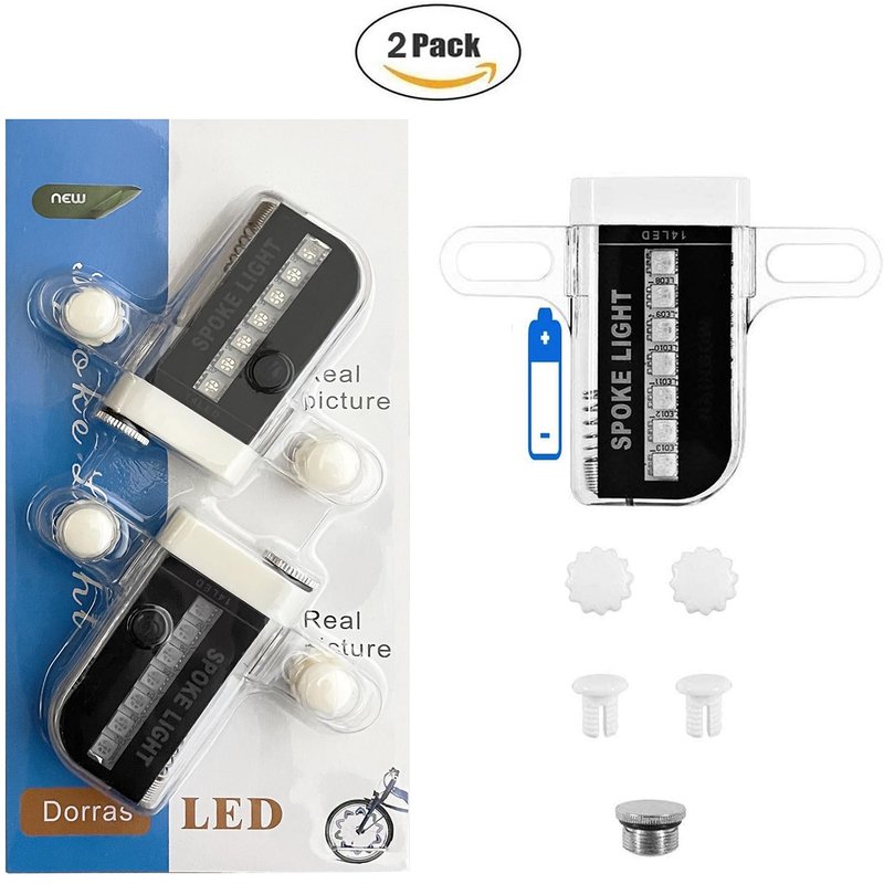 Bike Wheel Lights (2 Pack) - Waterproof LED Bicycle Spoke Lights - Bike Accessories - 30 Different Patterns Change - Great Gift for Adults Kids