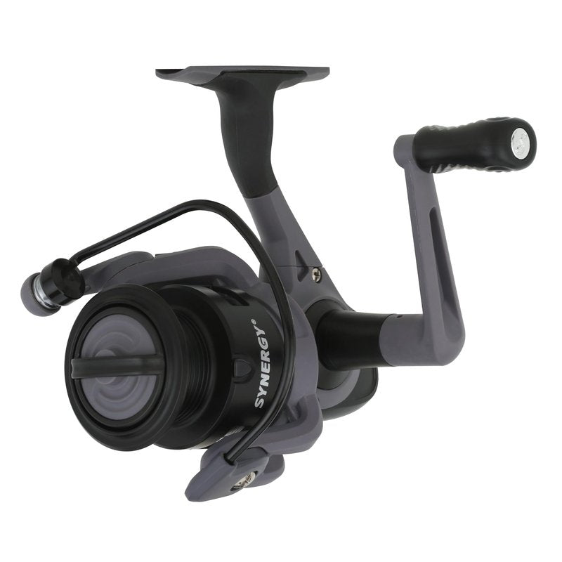 Shakespeare Synergy Spinning Fishing Reel, Size 30, Lightweight Aluminum Spool, Molded Soft-Touch Grips, Pre-spooled with Stren Line