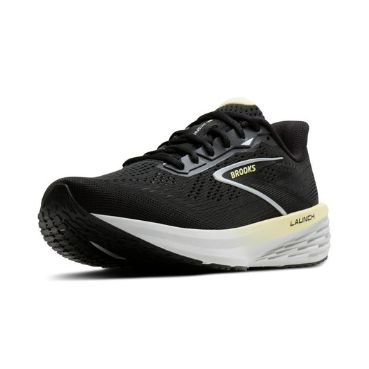 Brooks Women’s Launch 12 Neutral Running Shoe - Black/Luminary/Oyster - 8 Medium