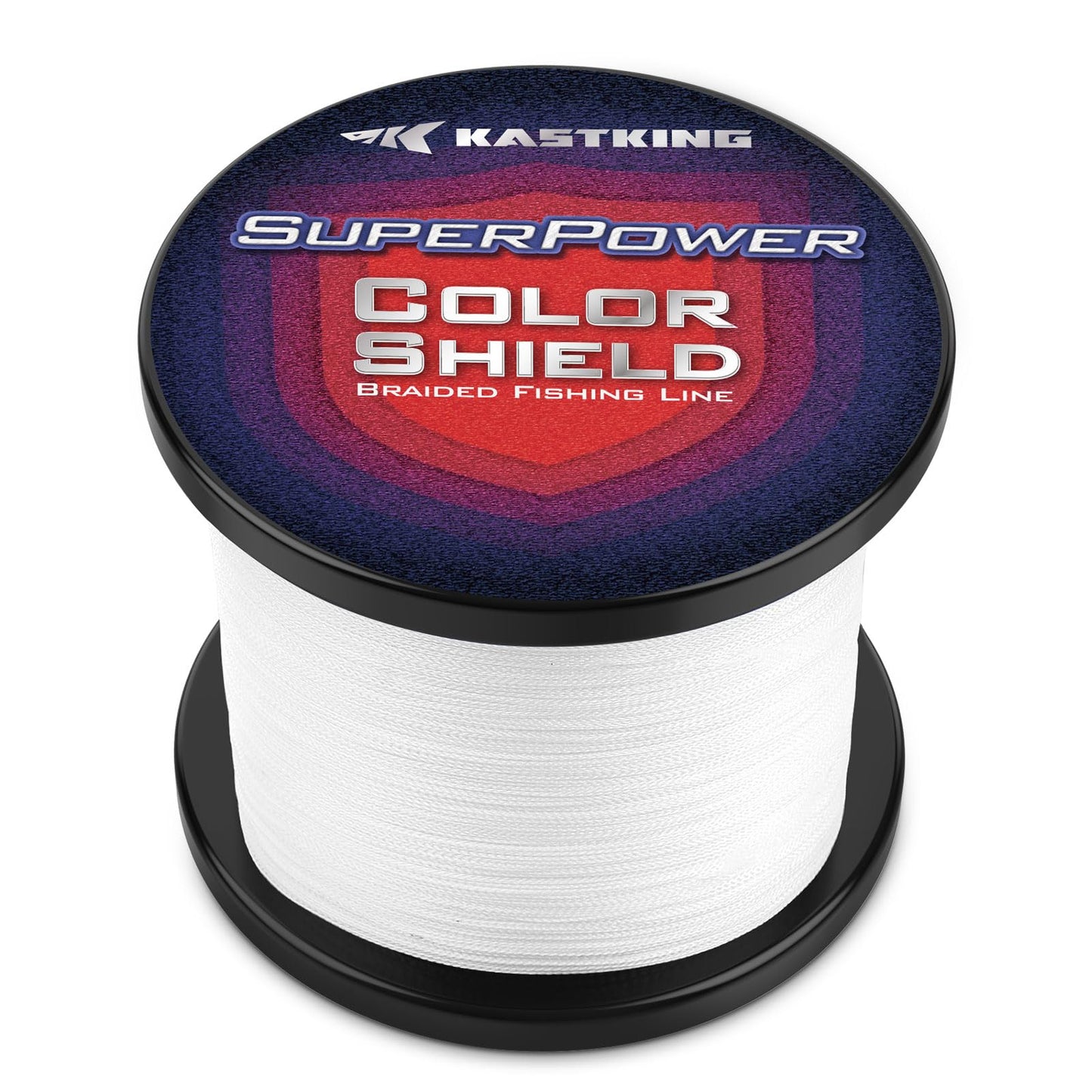 KastKing Superpower ColorShield Braided Fishing Line, White, 10LB, 150Yards, X4
