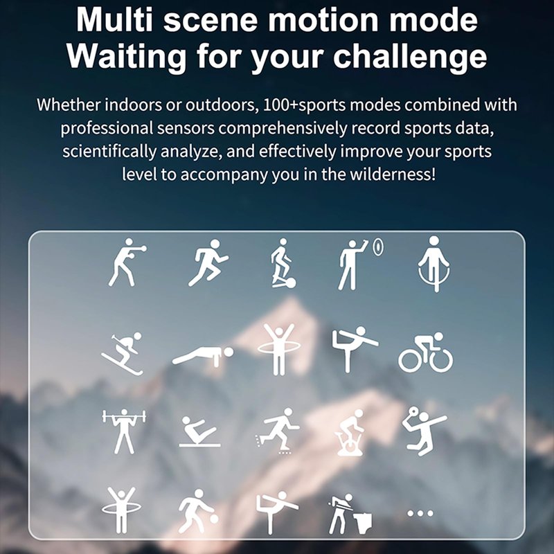 Jooeniok Smart Fitness Tracker with 1.52-inch Large Screen - Led Flashlight, Pedometer & 100+ Exercise Modes for Active Lifestyle - Bluetooth Call & Health Monitoring for Fitness Lovers