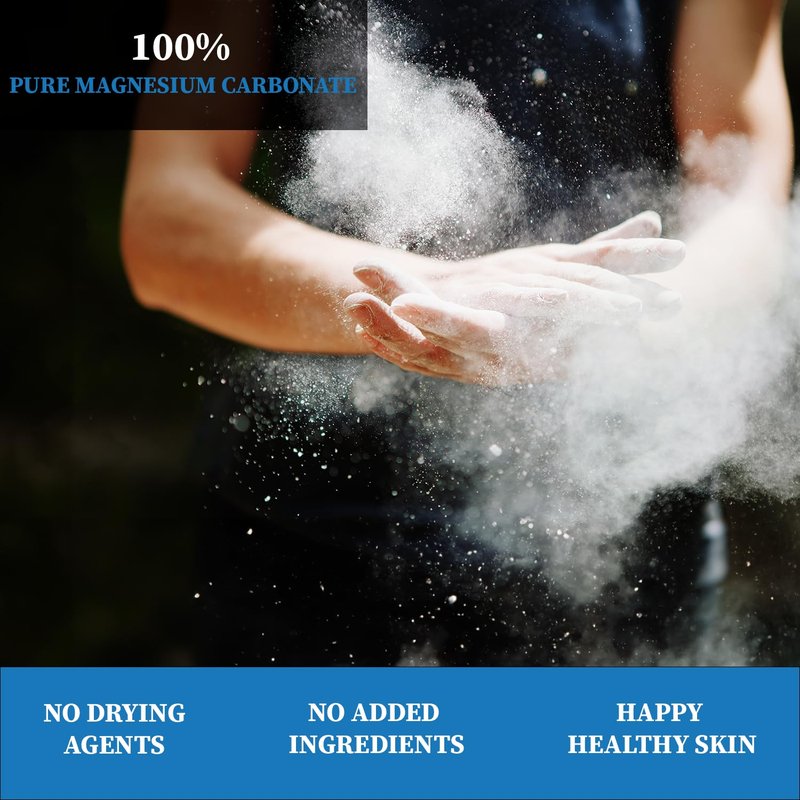 Crux Power Performance Climbing Chalk for Rock Climbing, Gymnastics, Weight Lifting - 100% Pure Magnesium Carbonate, No Drying Agents, Medium Blend Loose Rock Climbing Chalk - 200g